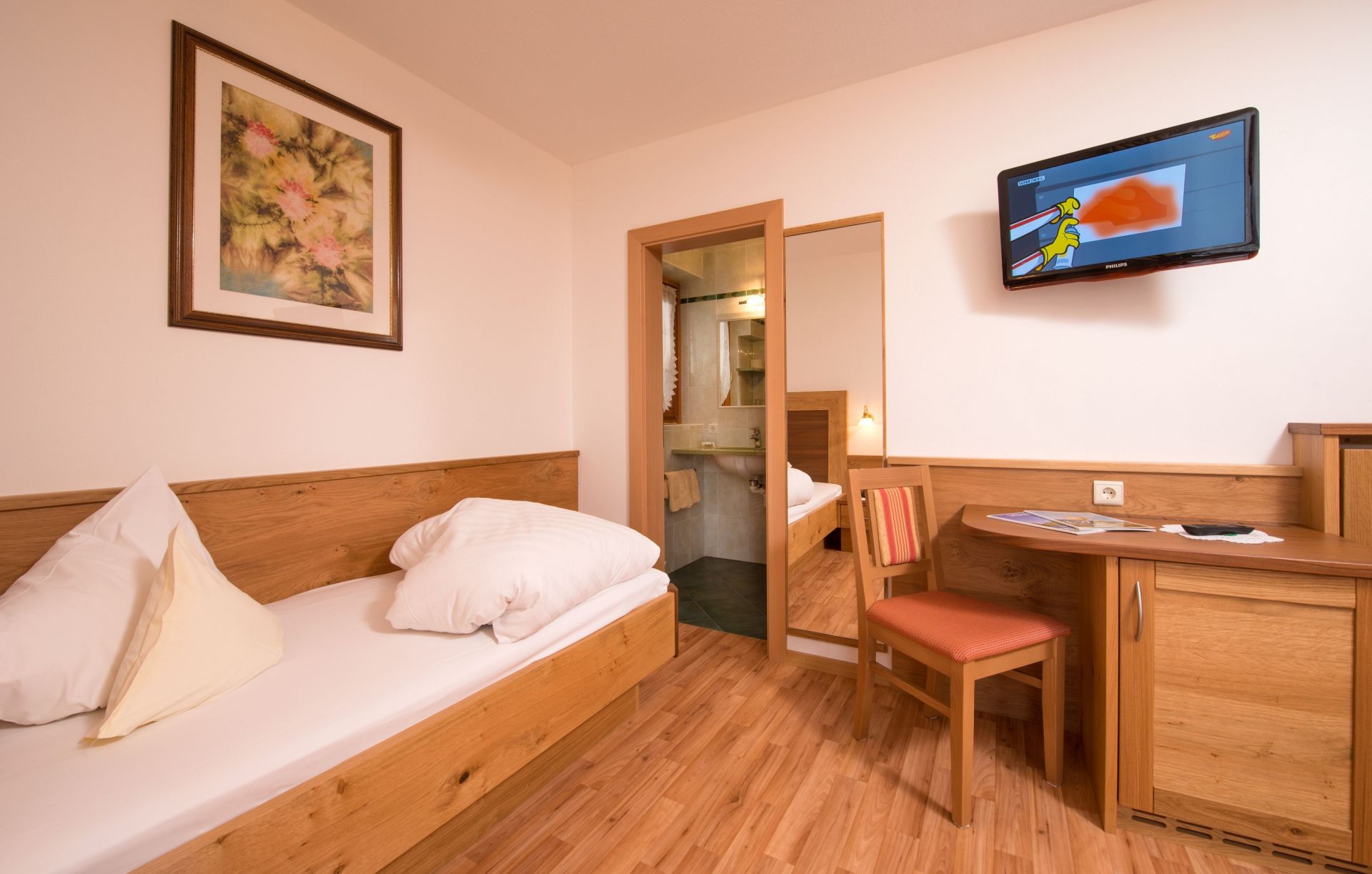 Einzelzimmer mit Talblick