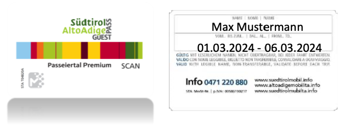 Muster Südtirol Guest Pass